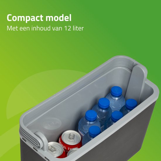 Bo-Camp - Autokoelbox - Arctic - Grijs - Polyethyleen - 12 Volt - 12 Liter