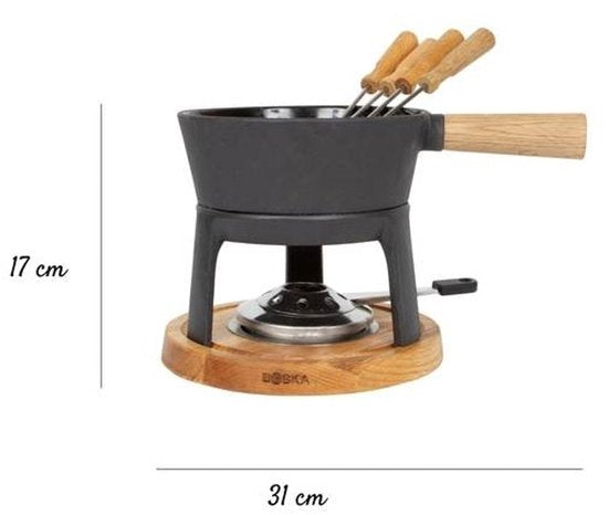 Boska Fondueset Pro - Kaas fondue - voor Iedere Kookplaat - 1,2 L