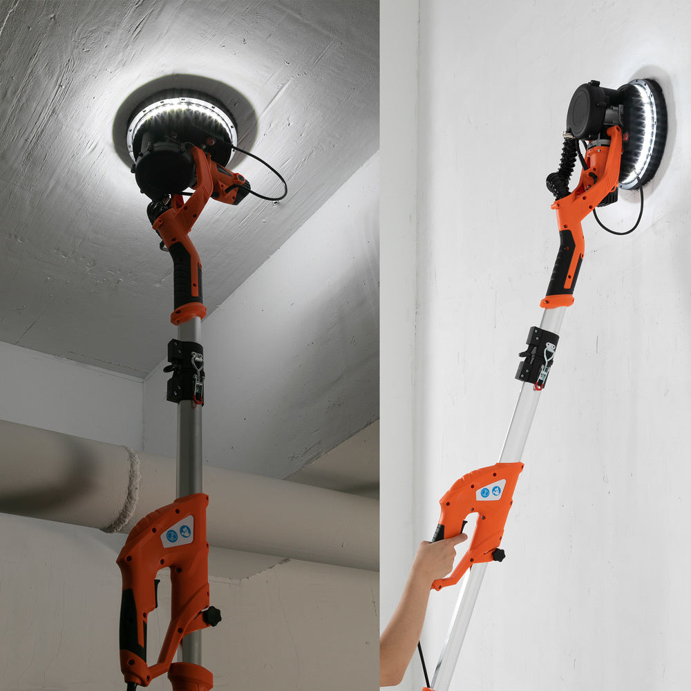 Monzana Schuurmachine – 12xØ 225mm Schuurpapier – Zuigzak 80 LED´s