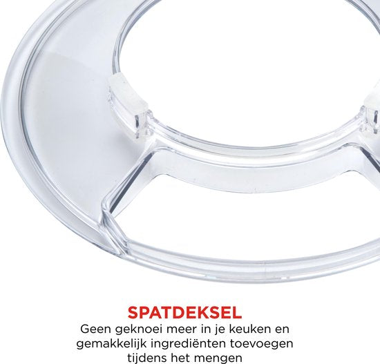 Keukenmachine - Bourgini Kitchen Chef Plus 5.5L - Keukenmixer - KeukenRobot Zwart