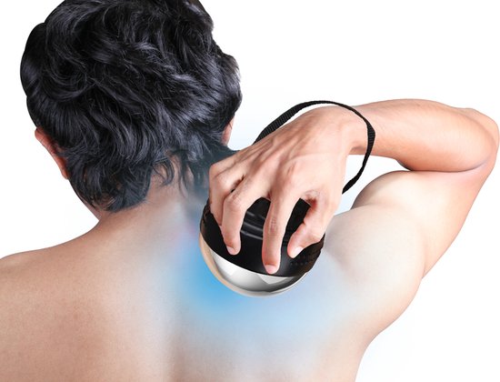alpina Massage Set - Drie Opzetstukken - Koelingsfunctie - Met Polsbandje - 2 AAA Batterijen