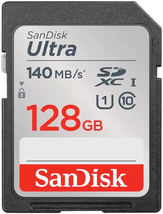 SANDISK Ultra SDXC - Geheugenkaart - 128 GB