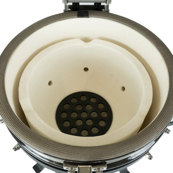 Grizzly Grills Kamado Elite Compact – Ø33 cm / Ø13inch – Houtskoolbarbecue - Kamado - compleet met platesetter en aspook