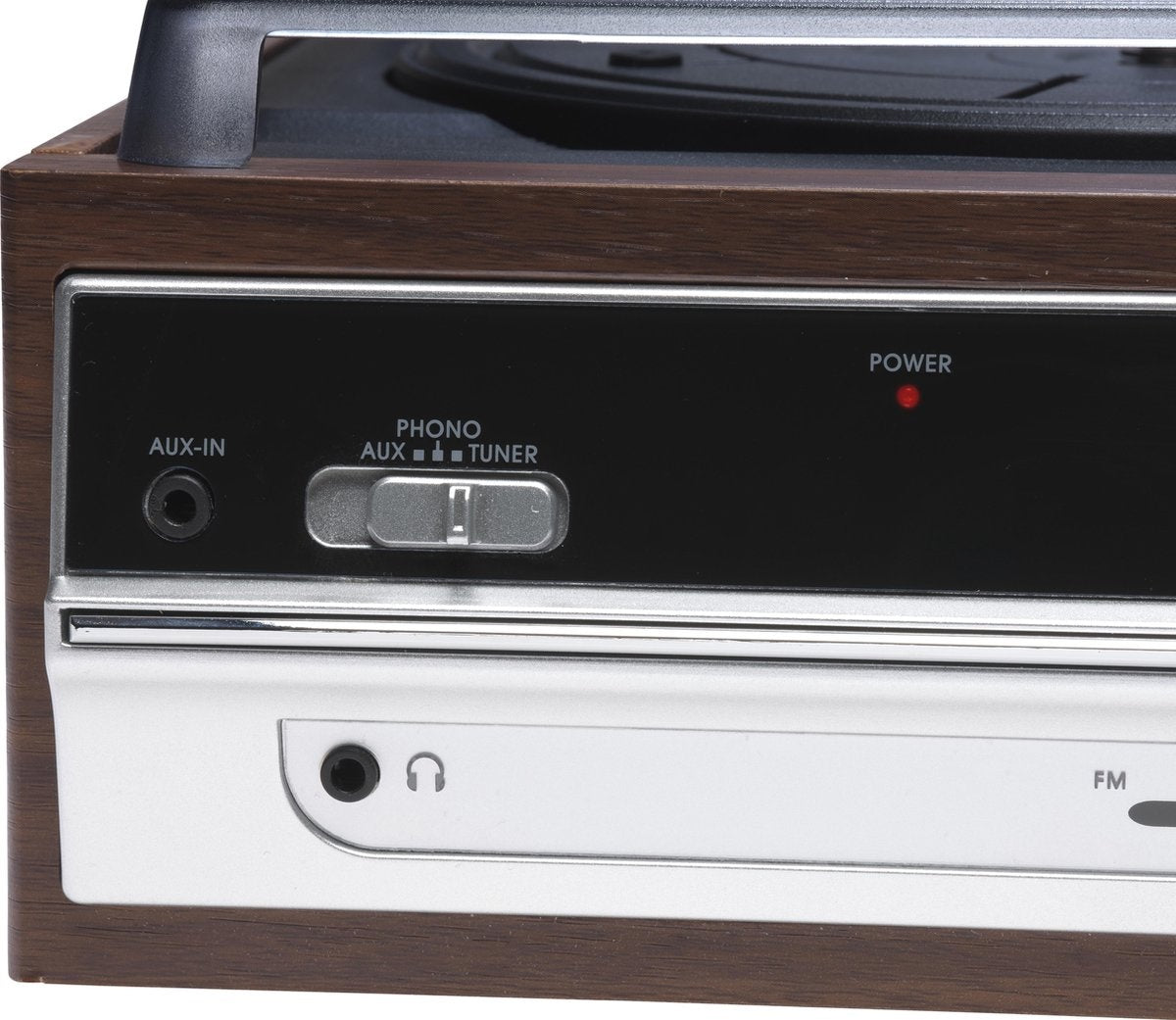 Denver Retro platenspeler - Ingebouwde Speakers - FM Radio - Auto-stop Functie - AUX - Phono - VPR190