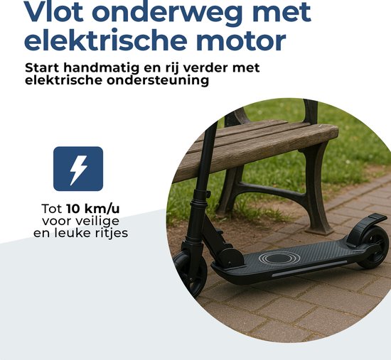 Denver elektrische step voor kinderen - 10km/u - Kinderstep - LED Verlichting - 6km Bereik - SCK5500B