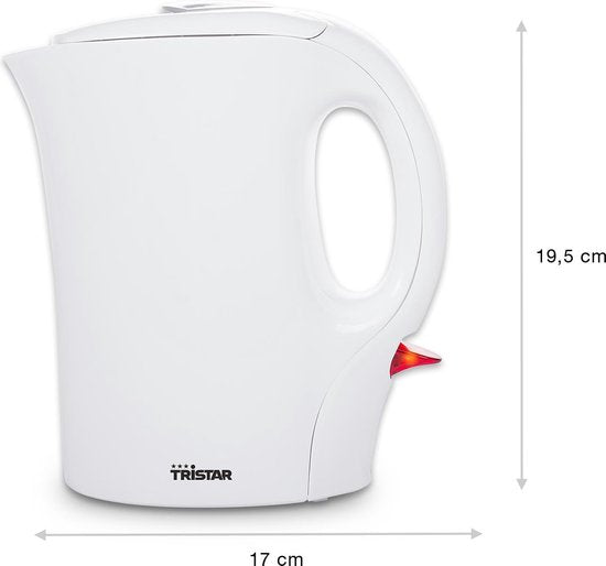 Tristar Waterkoker WK-3372 - 1100W - 1L - Camping geschikt - Wit