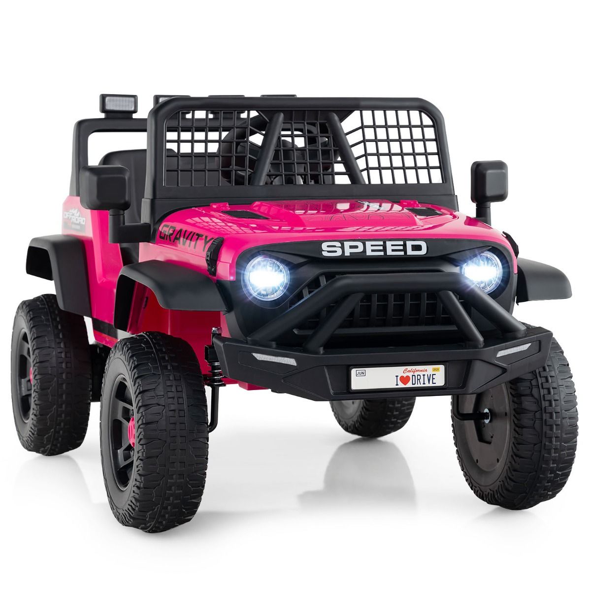 Coast Elektrische Kinderbuggy - afstandsbediening en zelfbesturing - 30 kg draagvermogen - roze