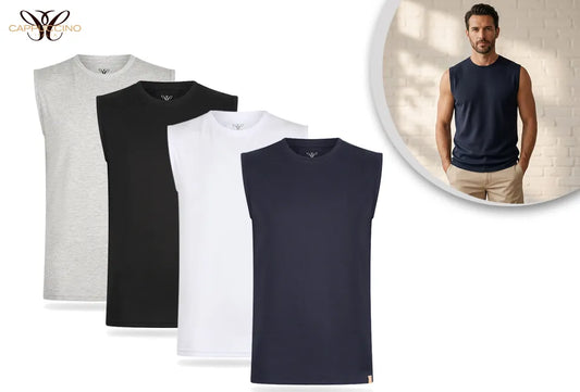 Duopack Mouwloze T-shirts - Zwart - Maat S