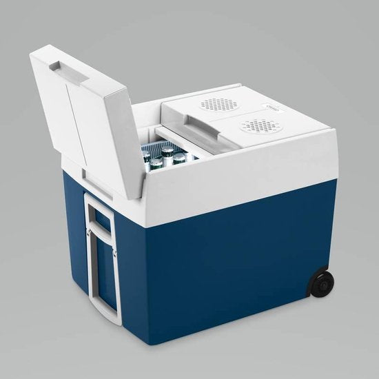 Mobicool MT48W thermo-elektrische koelbox met wielen - 48l - 12/230v - blauw/wit