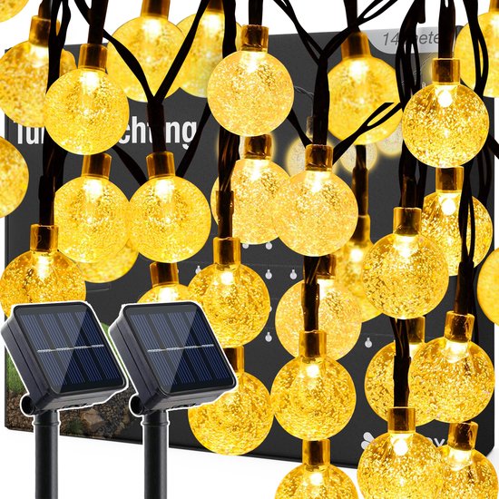 Happy Goods Solar Tuinverlichting op Zonneenergie - 100 LED (2x50)