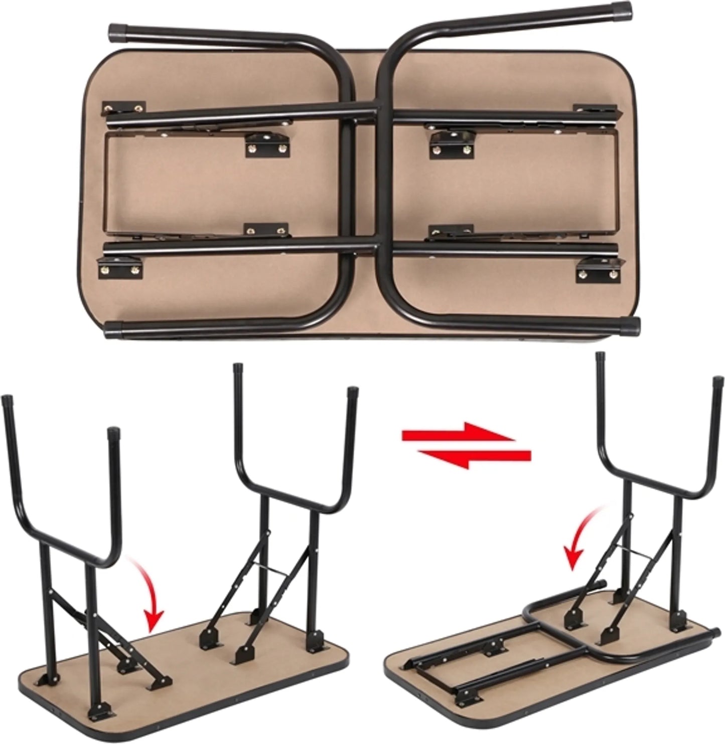 Yaheetech Trimtafel Opvouwbaar – Voorzien Van In Hoogte Verstelbare Standaard En Afneembare Draagband En Antislip Werkblad – Voor Honden En Katten – Zwart Metaal En PU-Leer – 80,5 x 46 x 76 cm