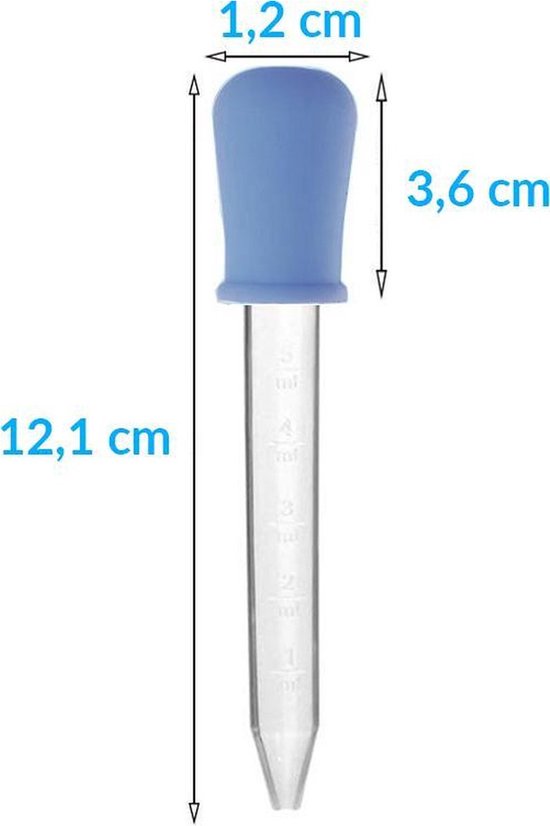 Saaf Pipet Set - Pipetflesje 5 ml - Druppelteller - Pipetten voor Vloeistoffen - 5 stuks en Kleuren