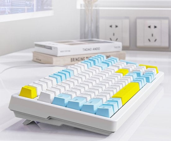 Fuegobird K3MAX Mechanisch Gaming Toetsenbord - 100keys - Gasket Mod - Rode Switch - QWERTY - Mechanical RGB Backlight Keyboard - Lemon