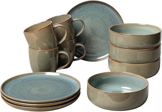 LIKE BY VILLEROY & BOCH - Crafted Breeze - Ontbijtset 12-dlg