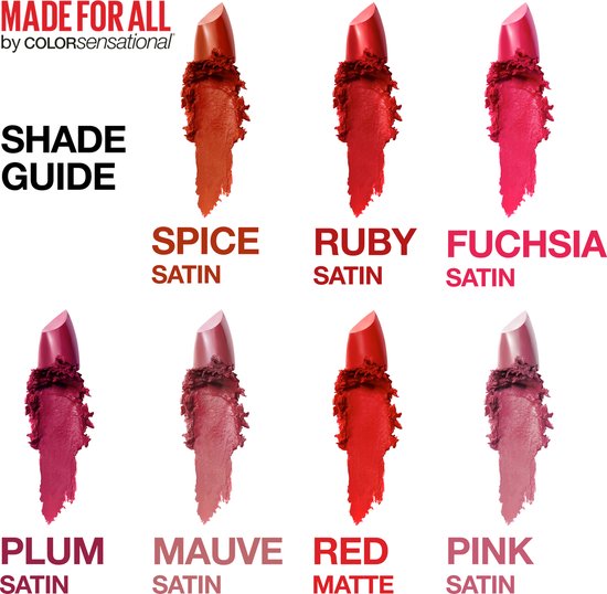 Maybelline Color Sensational Made For All Lippenstift - 373 Mauve For Me - Nude - Glanzend