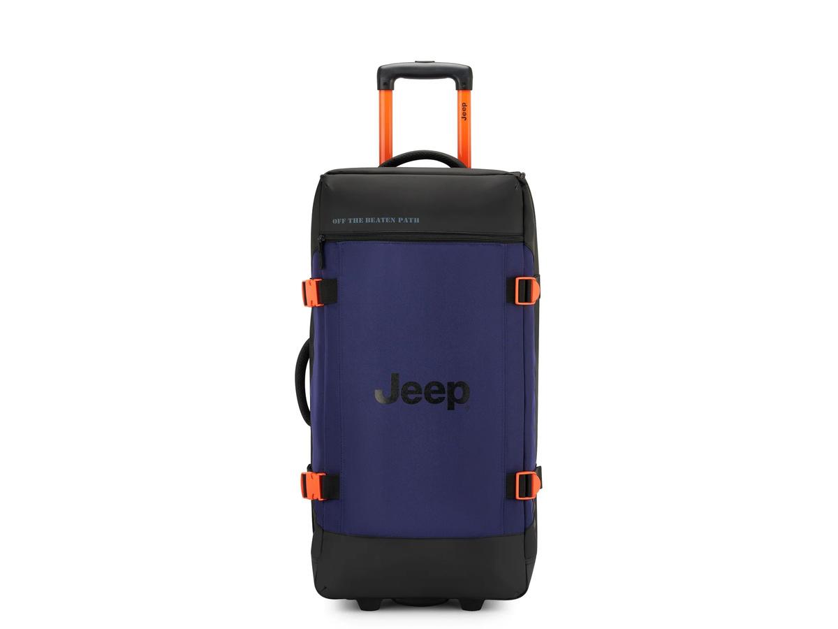Jeep Duffle Bag - Trolley Duffel Tas - maat M 73 cm - Zwart