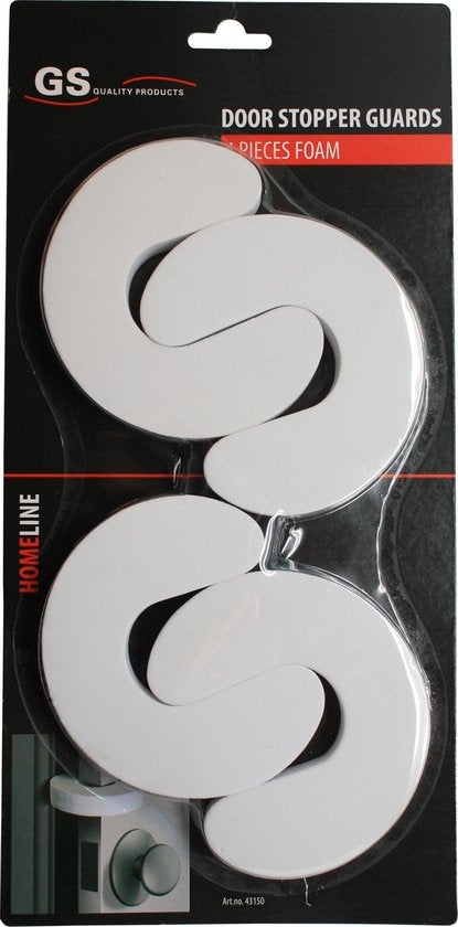 GS deurstopper / deurklem foam - 4 stuks - Kinderbeveiliging