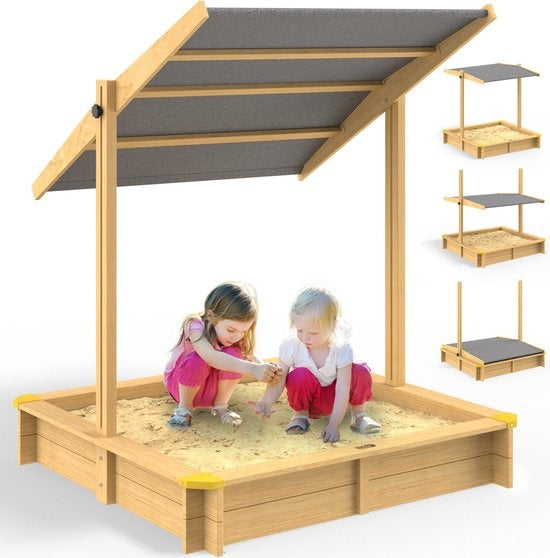 Spielwerk Zandbak - Hout Zonnedak UV 50+ Samu - 120x120x120cm