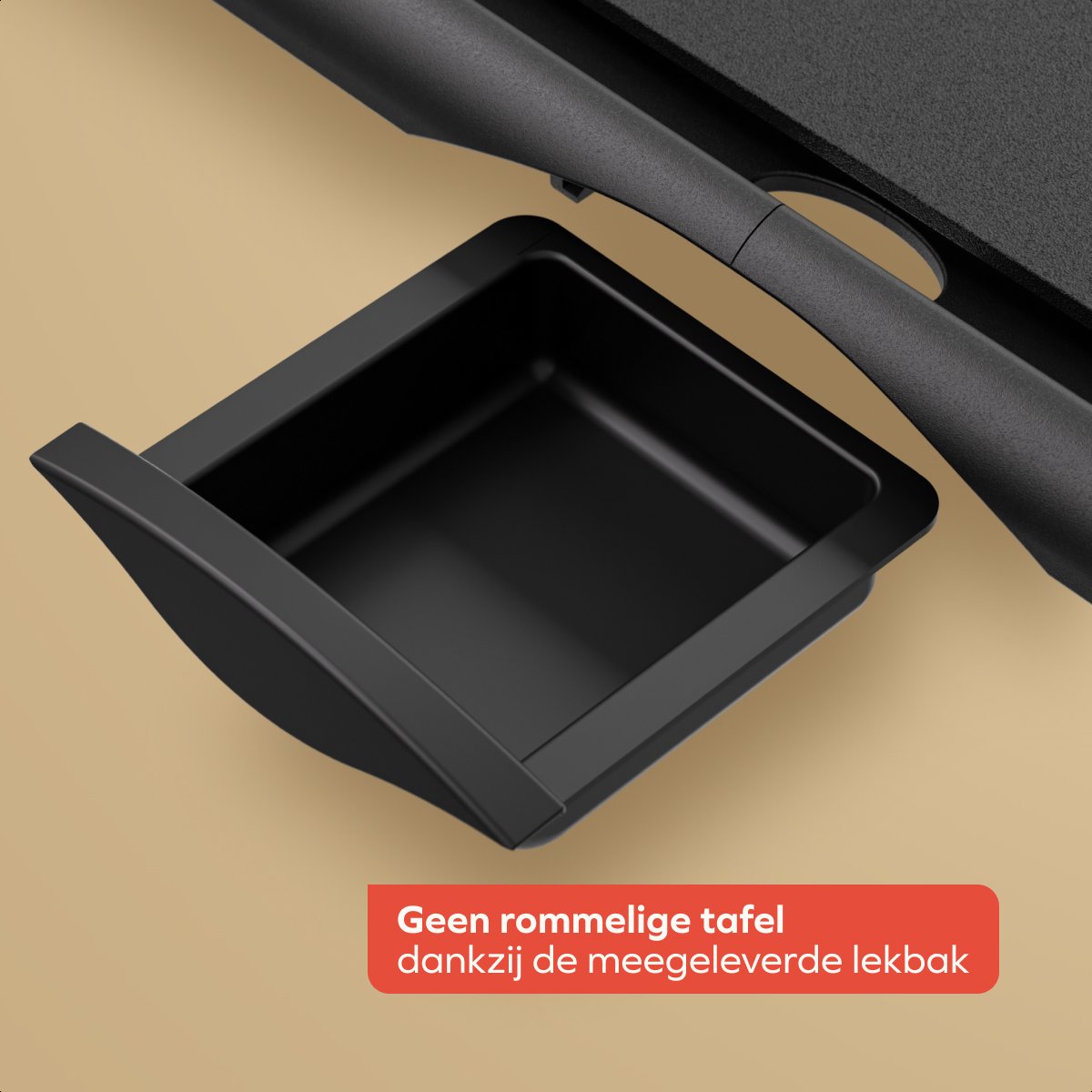 KitchenBrothers Elektrische Grillplaat XL - 2000W - Teppanyaki Bakplaat - Veilig Grillen - Zwart