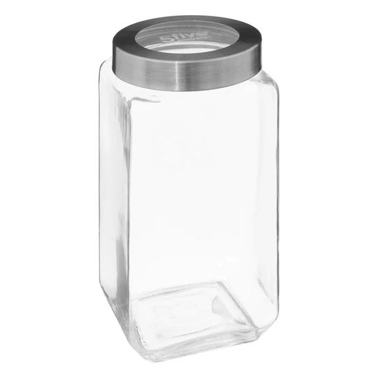 5Five voedsel voorraadpot MIRO met draaideksel - glas - 2L - 11 x 23 cm - voorraadpotten - transparant - weckpot