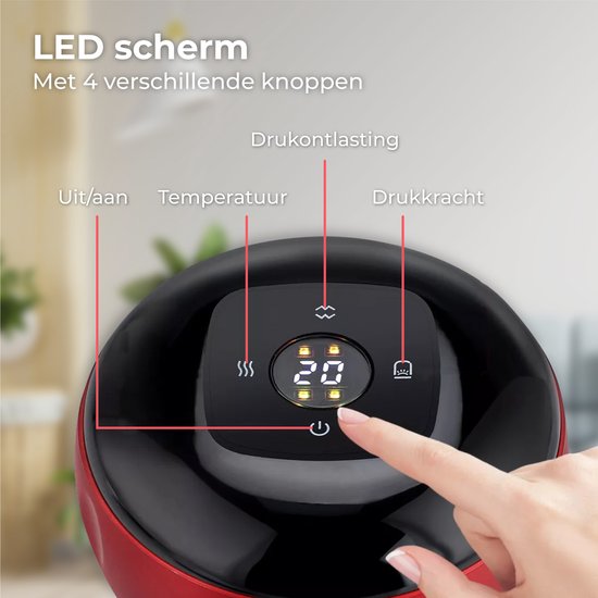 Nuvance - Elektrisch Cellulite Massage Apparaat - 12 Standen en Temperaturen - Volledig Lichaam - Cupping Cups Set Massage - Cellulite Cups - Hijama Cups - Anti Cellulitis