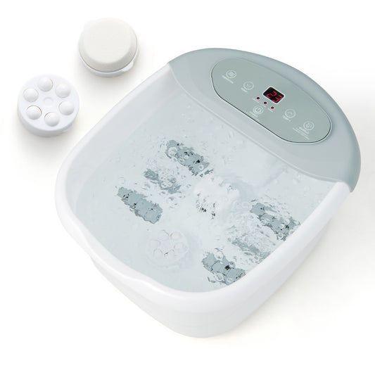 Coast voetmassage apparaat voetbadbadbad met verwijderbare pedicure steen 1 uur automatische uitschakelen grijs