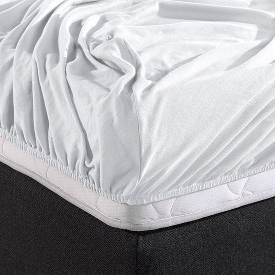 Dreamhouse Dubbel Jersey Hoeslaken – 160/180x200/220 – Wit – Lekker Zacht