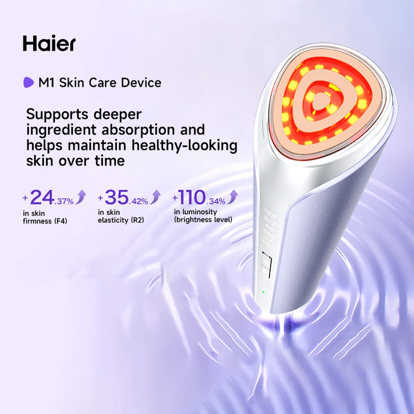 Haier M1 Superconducting Tower HYU1-M1MAX Gezichtsverzorgingsapparaat – EMS & Warmtetherapie – Paars
