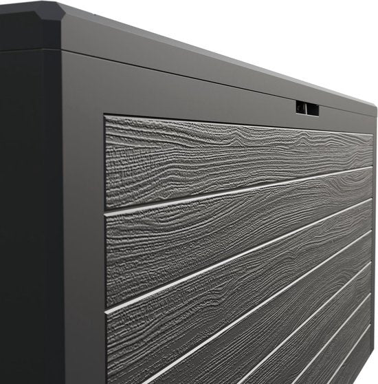 Deuba Opbergbox Antraciet 120 x 46 x 57cm - Buiten - Geschikt voor terras, balkon en tuin