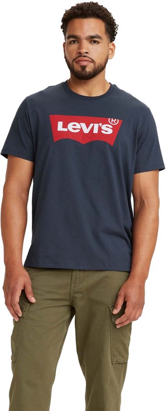 Levi's T-Shirt Graphic Logo Donkerblauw (navy) - Maat L - Heren - Casual T-shirts
