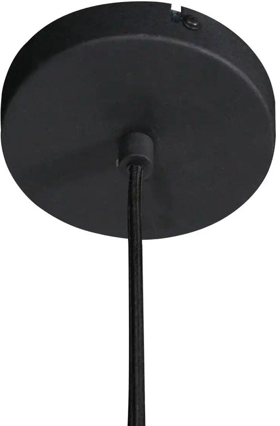 Anne Lighting - hanglamp - Sable - zwart - linnen metaal - Ø 55cm - E27 - 4192ZW