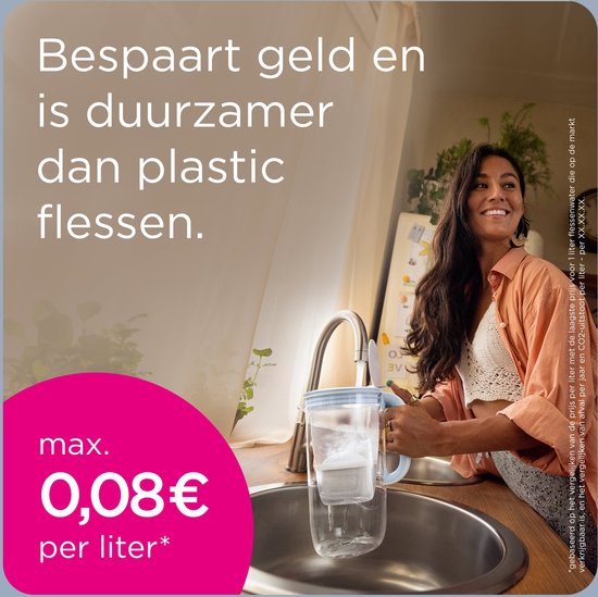 BRITA Waterfilterkan Marella Cool - 2,4L - Grijs - incl. 3 MAXTRA PRO Pure Performance waterfilterpatronen - Voordeelverpakking