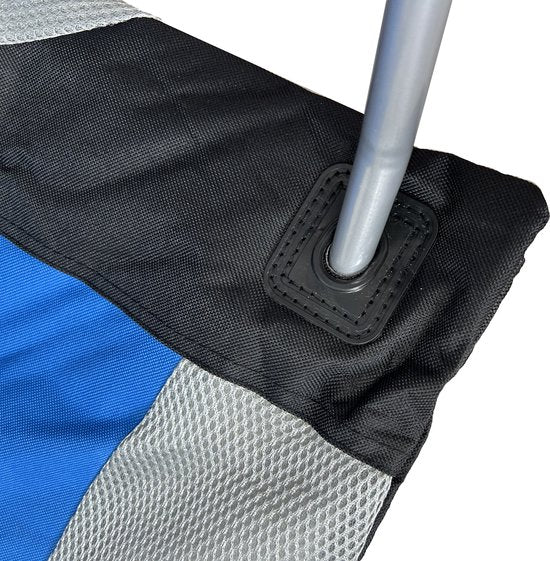 VDD - campingstoel - vouwstoel - campingstoel opvouwbaar - camping stoel - campingstoelen - campingstoel opvouwbaar - opvouwbaar - bekerhouder - blauw