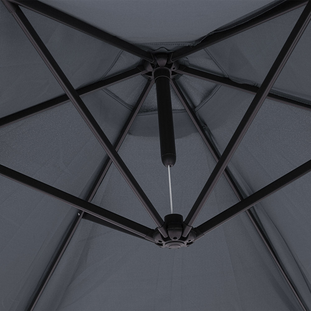 Kingsleeve Parasol - Ø330cm UV-Bescherming 50+ Slinger - Antraciet