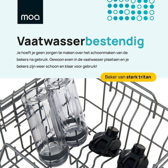 MOA Blender To Go MBC10 Extra Bekers - Bekers To Go - 2 tritan bekers van ieder 600ml - MBC10