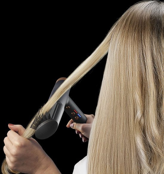 Princess Airstyler Pro 529205 - 7 in 1 - 2000 Watt - 1.8m snoer - BLDC Motor - Luxe Opbergtas - Hitte handschoen - Multi Styler - Hairwrap - Haarstijler - Haardroger - Warmteborstel - Fohnborstel - Krulborstel en Stijlborstel