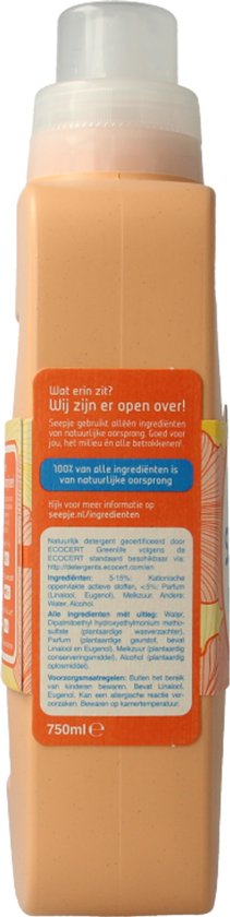 Seepje Wasverzachter Sandelhout & Perzik - 30 wasbeurten - 750 ml