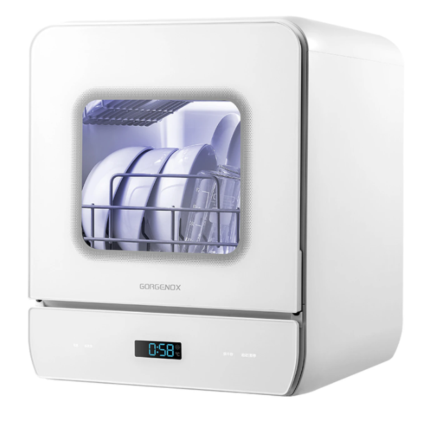 GORGENOX Tafelmodel Vaatwasser 3 Couverts - 4-in-1 met UV-Sterilisatie