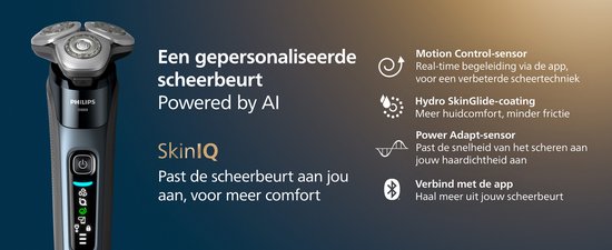 Philips Shaver i9000 Elektrisch Scheerapparaat Voor Mannen - Met Quick Clean Pod - Blauw - X9003/30
