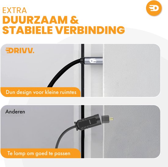 Drivv. Premium 3,5 mm Jack naar Dual 6,35 mm kabel - 2 meter