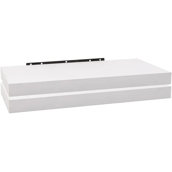 WOLTU RG9365ws-2 - Set van 2 wand planken - Wit MDF - Onzichtbaar ophang systeem
