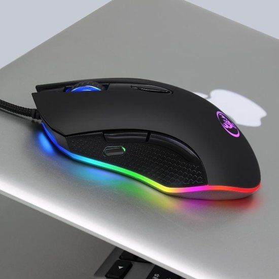 HXSJ S500 Ergonomisch  Gaming Muis RGB - Office mouse - 4800dpi