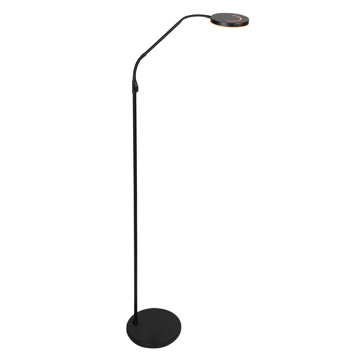 Steinhauer Exclusive - vloerlamp - Soleil2 - zwart - kunststof metaal - design lamp - LED - 4389ZW