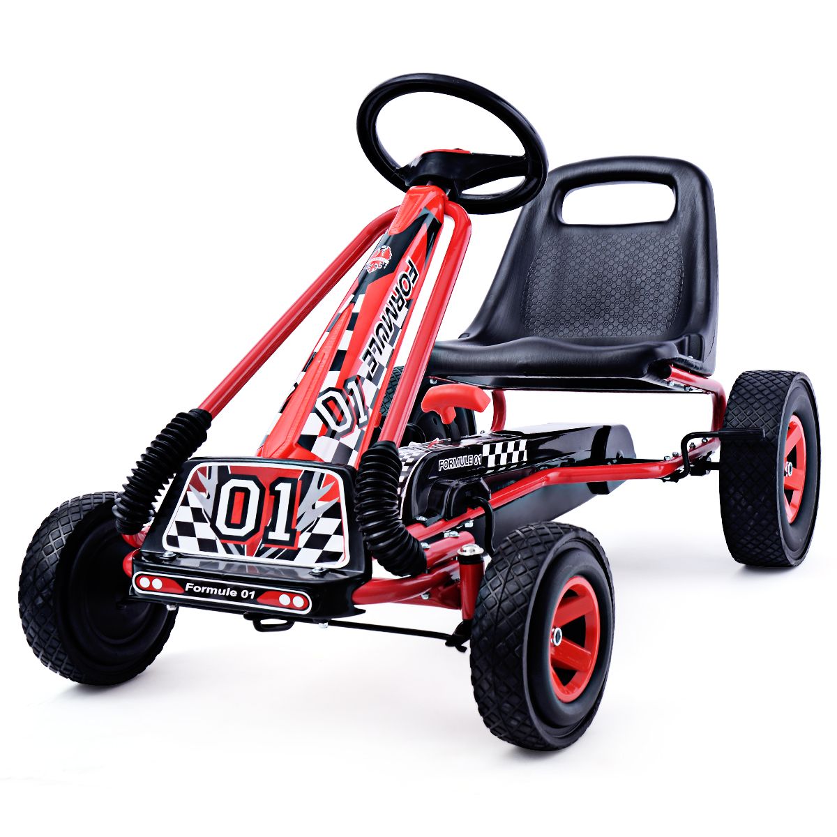Coast Skelter voor kinderen - verstelbare kuipstoel - stalen frame - rood
