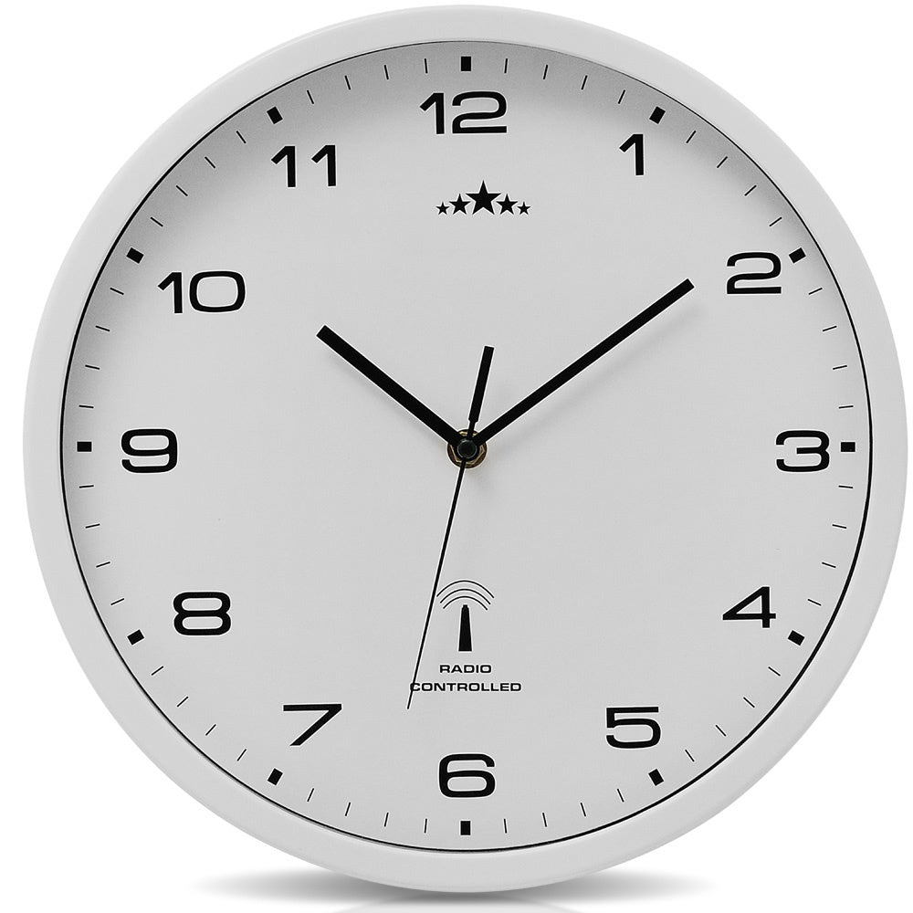 Monzana Wandklok radio Ø 31cm - wit