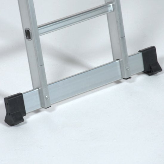Hammersmith SuperLadder - De universele ladder - multifunctionele ladder gemaakt van vliegtuig aluminium - tot 3,4m - 12 sporten - met rubberen antislipvoeten