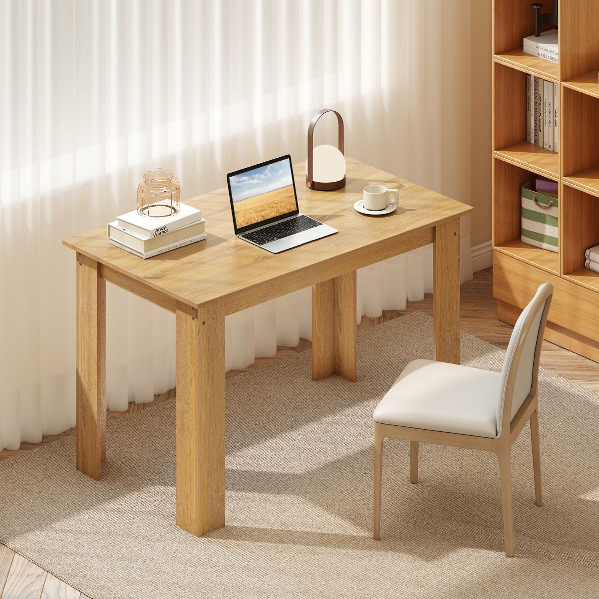 Coast Eettafel - rechthoekig - 4 tot 6 personen - hout - natuur - 120 x 70 x 75 cm
