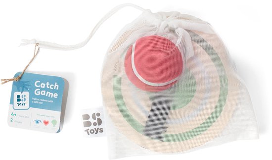 BS Toys Vang spel - Houten speelgoed - Sport - Vang Werpspel met klittenband
