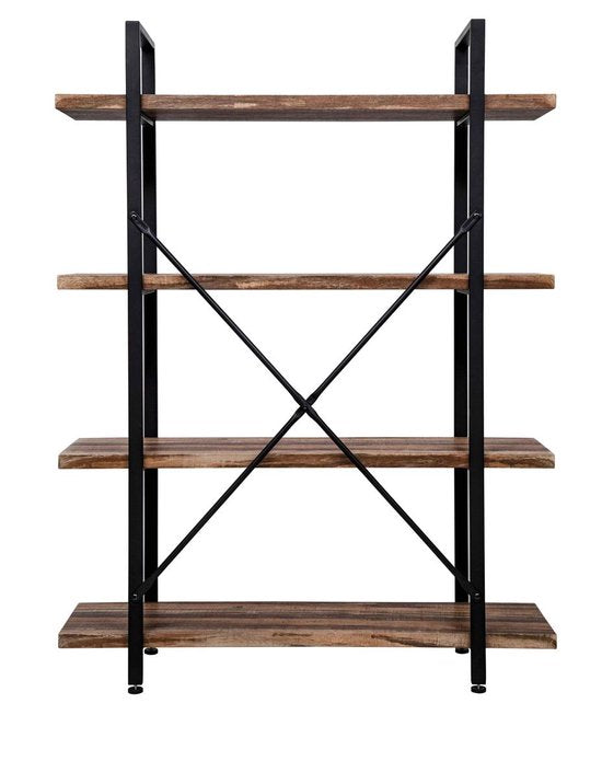 Wandkast boekenkast Stoer - industrieel design - 140 cm hoog