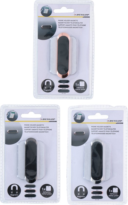 Dunlop Magnetische Telefoonhouder – Compact & Strak Design – Eenvoudige Dashboardmontage – Universeel